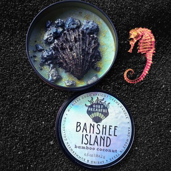 Banshee Island Luxury Wickless Candle: Bamboo & Coconut Scent - Picture 1 of 10
